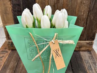 Ramo tulipanes blancos