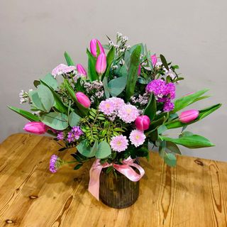 Bouquet variado con tulipas
