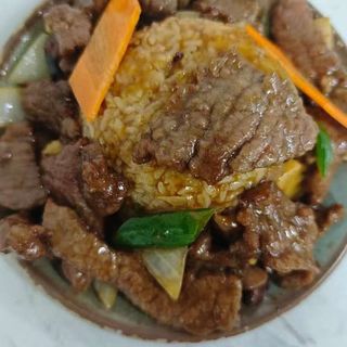 342. Arroz de ternera con salsa casera