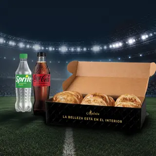 Pack Selección (12 empanadas + 2 bebidas)