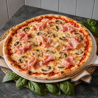 Pizza Prosciutto e funghi