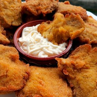 Setas Empanadas con ali - oli