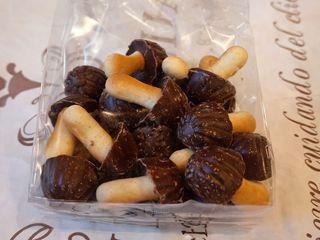 Setas de chocolate negro