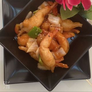 702. Gambas En Salsa Agridulce