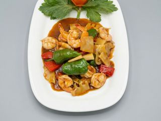 705. Gambas Con Jengibre Y Cebolleta Fresca