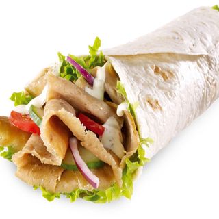 Durum solo carne con patatas dentro y queso