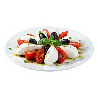 Ensalada Caprese Con Mozzarella De Búfala
