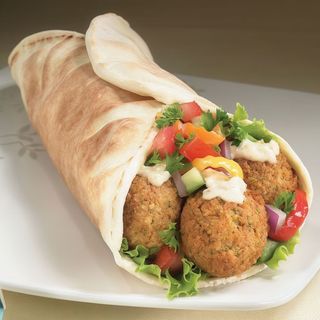 Rollo de falafel