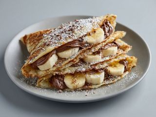 Quesadilla Dulce con Plátano y Nutella.