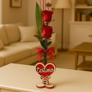 2 Roses naturals T' ESTIMO