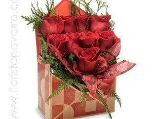 Carta de rosas rojas