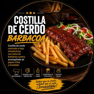 Costilla de cerdo BBQ