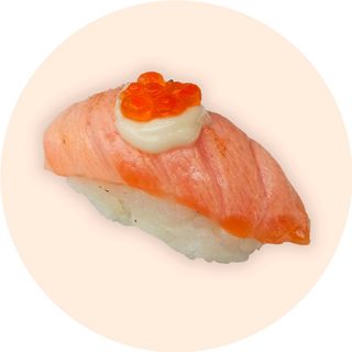 Nigiri de Salmón Flambeado (2 pzs.)