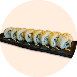 Uramaki de Tempura de Salmón (8 pzs.)