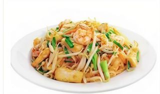 Tallarines Fritos Con Gambas