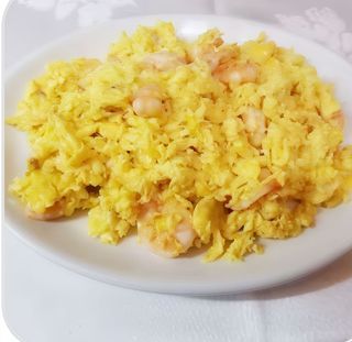 Huevos Revueltos Con Gambas