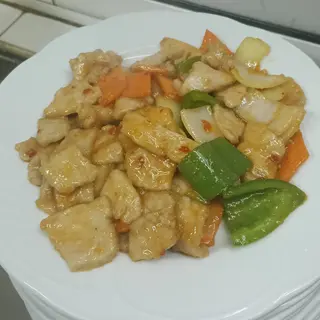 Cerdo con salsa picante
