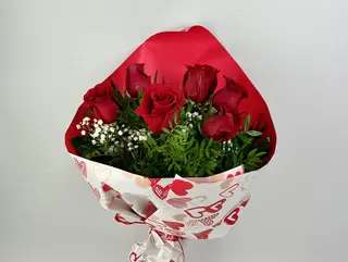SEIS ROSAS ROJAS 