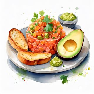 Salmón y Guacamole