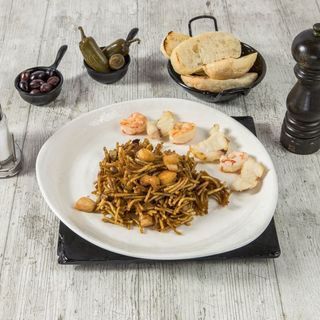 Fideuá De Rape y Langostinos (para 2 personas)