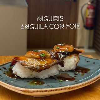 N- Anguila con foie
