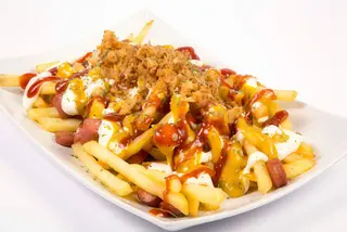 Extra Papas Con Queso Y Carne De Kebab