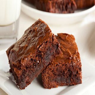 BROWNIE con helado de vainilla