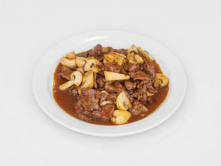 Ternera con champiñones 