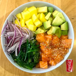 Poke Salmón Avocado + Refresco lata de 330ml