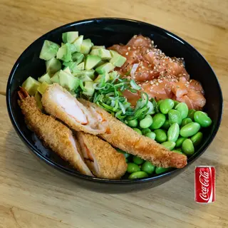 Poke Ebi Furai + Refresco lata de 330ml