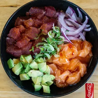 Poke Tuna Salmón + Refresco lata de 330ml