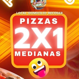 Combo 2X1 Pizzas Medianas