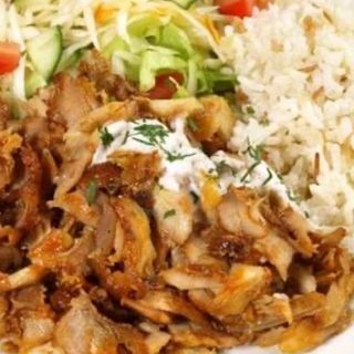 Arroz Kebab Con Solo Carne De Pollo