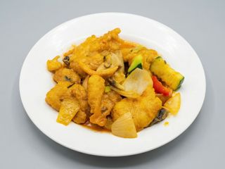 171-Merluza con curry rojo y leche de coco