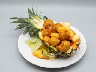 Cerdo Agridulce Con Piña Natural
