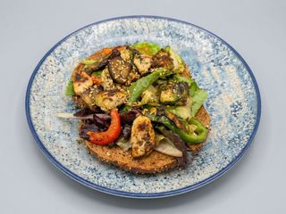 Bagel POLLO Y VERDURAS 