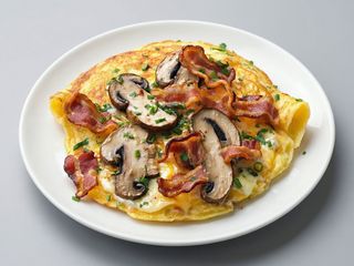 Tortilla  De Champiñones Y Bacon