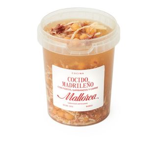 Cocido madrileño con fideos, garbanzos y carne 500 ml