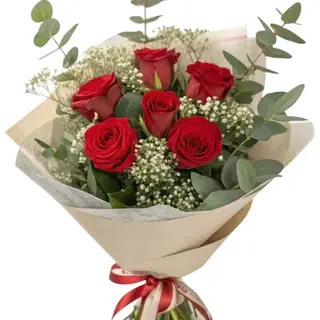 Ramo 7 rosas rojas