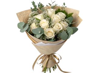 Ramo de 6 Rosas blancas