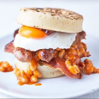 English breakfast crumpet