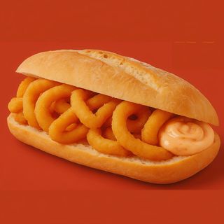 Bocadillo del Mes (Rabas de calamar con salsa Kimchi picante)