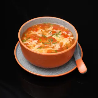 49. Sopa de Tomate y huevo