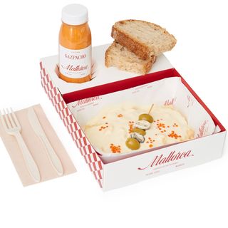 Menú plato de ensalada