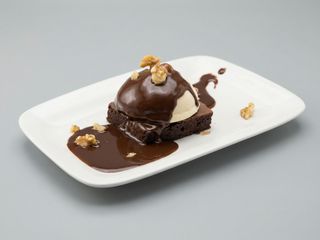 Brownie de chocolate y nueces