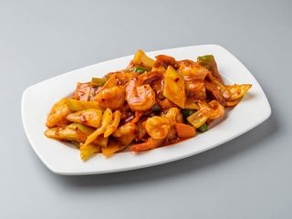 68. Gambas Con Guindillas Picante