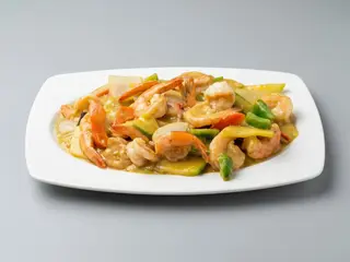 69. Gambas En Salsa Curry Tailandés
