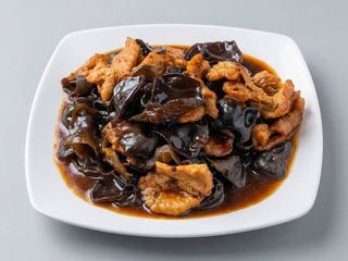 42. Cerdo Con Setas Mousses