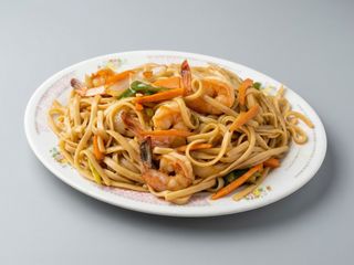 27. Tallarines Fritos Con Gambas