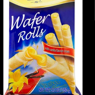 Barquillos rellenos de Vainilla